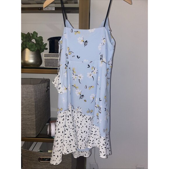 Very Cute Cooper & Ella Flower Print Ruffle Spaghetti Strap Dress Size Small - Picture 5 of 10